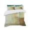 Designart 'Abstract Impression of Watercolour Blue and Yellow' Geometric Bedding Set - Duvet Cover & Shams